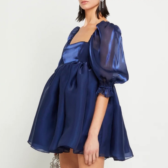 Blue Cloud, Puff Mini Dress - Picture 2 of 2